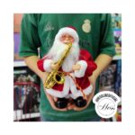 عروسک بابانوئل ساکسیفون نواز 40 سانت